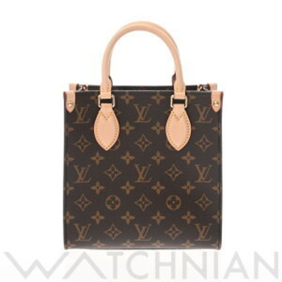 Louis Vuitton Monogram Sac Plat Brown Canvas Tote Bag - Picture 1 of 9